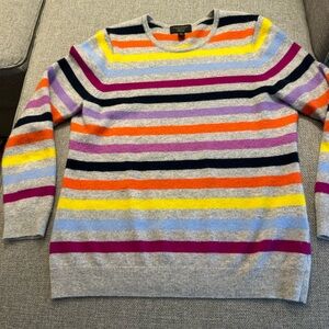 Charter Club Multicolor Striped Sweater